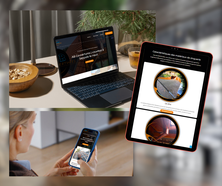 Présentation de AB Couvertures AB couvertures site responsive
