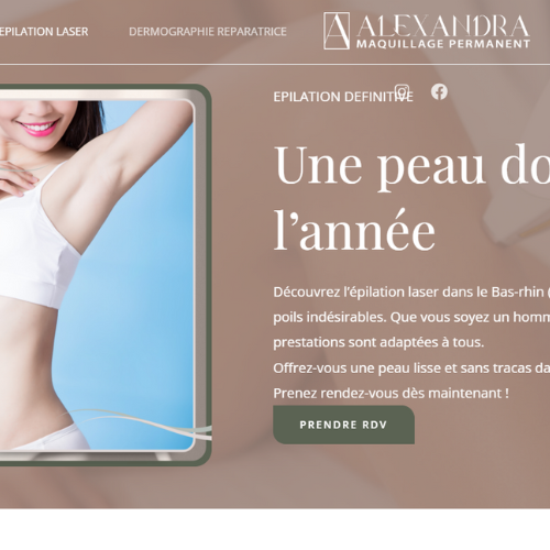 site web Strasbourg alexandra maquillage