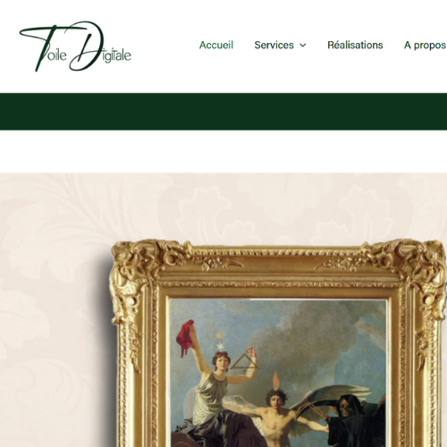 Toile digitale web site création