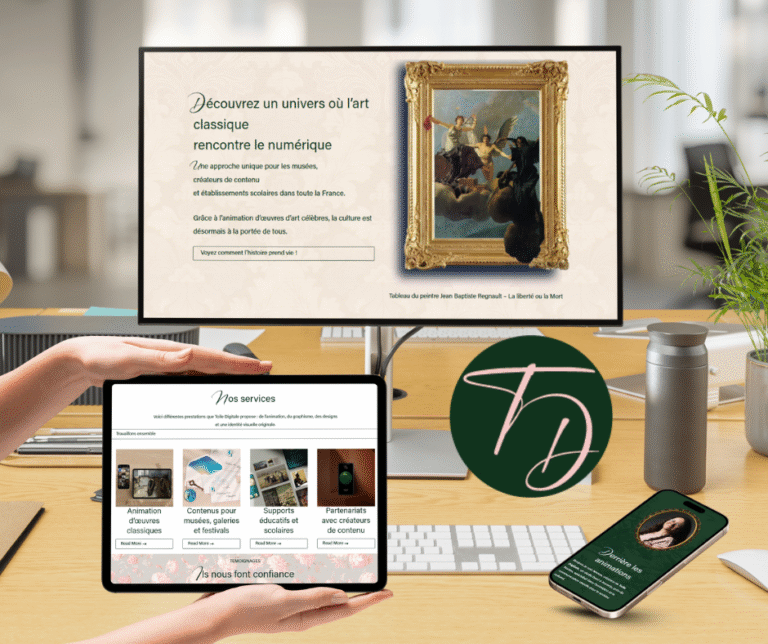 Toile digitale - Site vitrine en France
