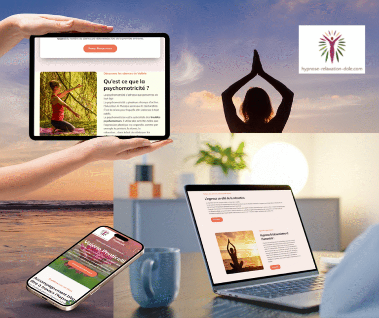 Site vitrine simple pour hypnothérapeute