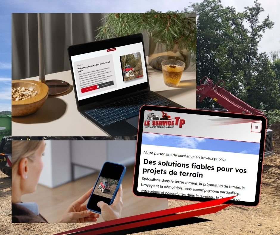 Le Service TP – Site vitrine de broyage à Überstrass