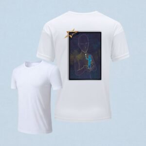 T-shirt enfants, ado blanc avec design