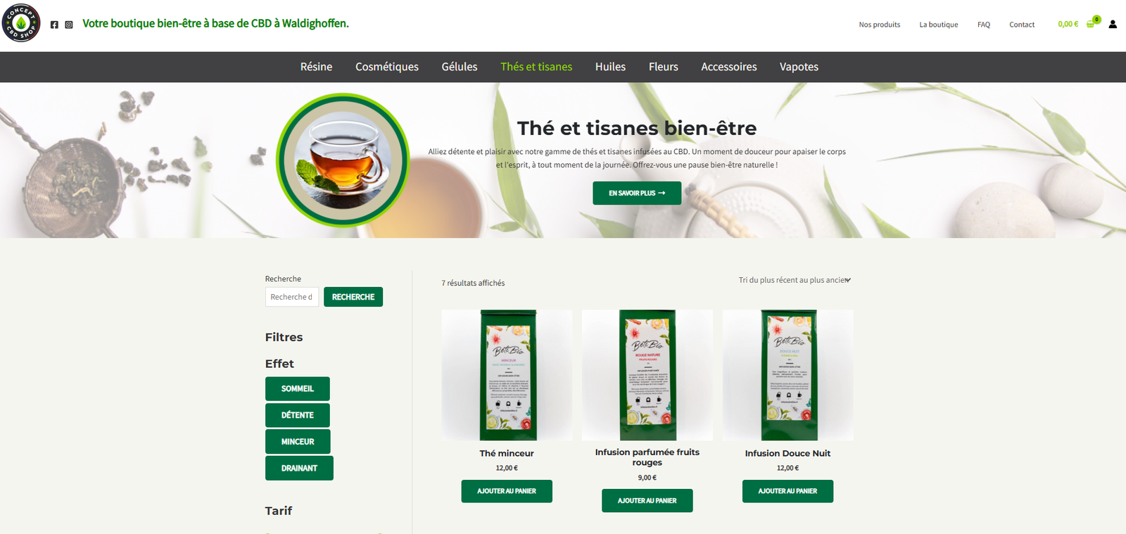 Site e-commerce CBD chanvre Waldighoffen Sundgau concept-cbdshop.fr