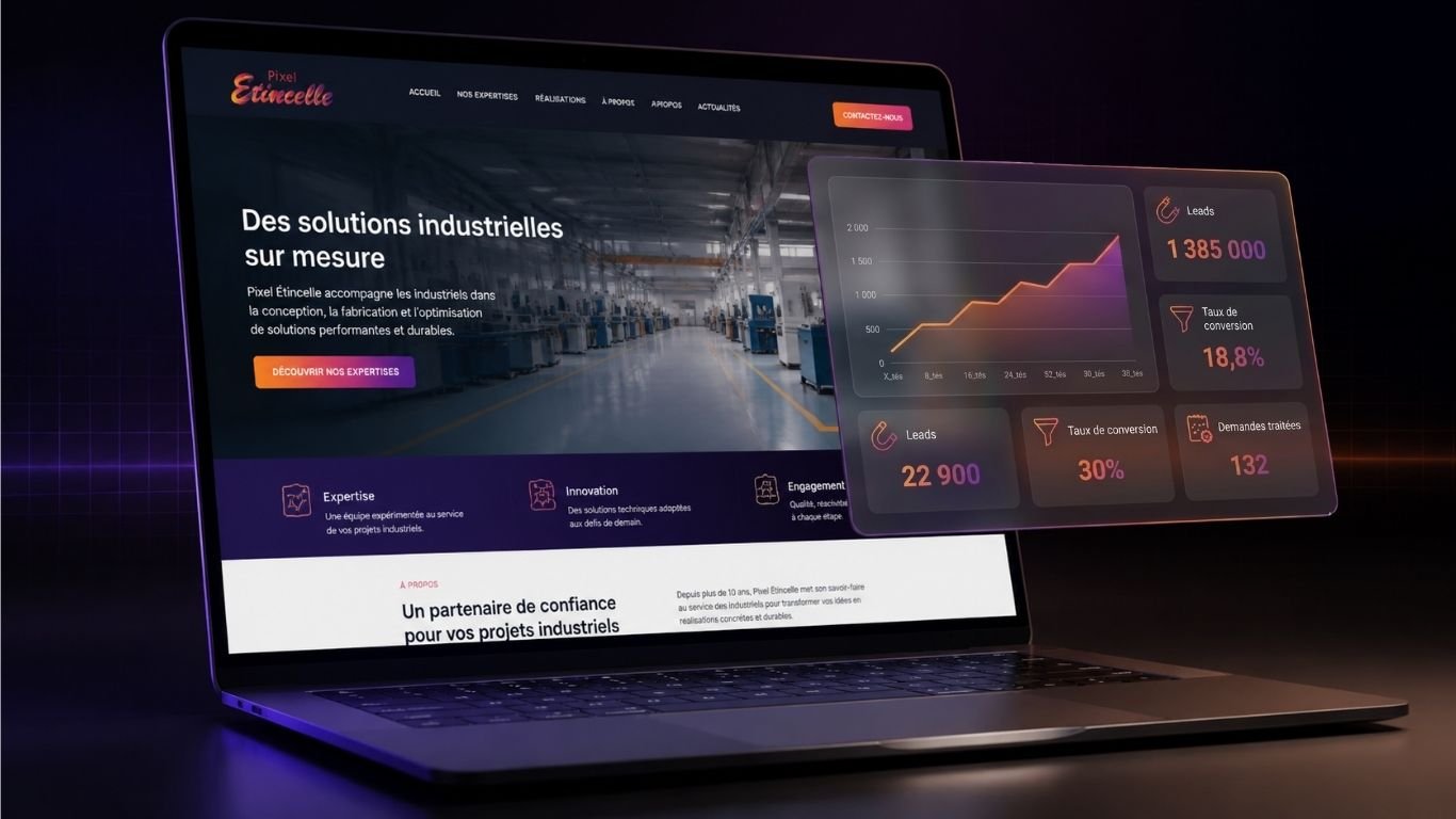 Tableau de bord de performance digitale pour entreprises industrielles à Saint-Louis et Mulhouse